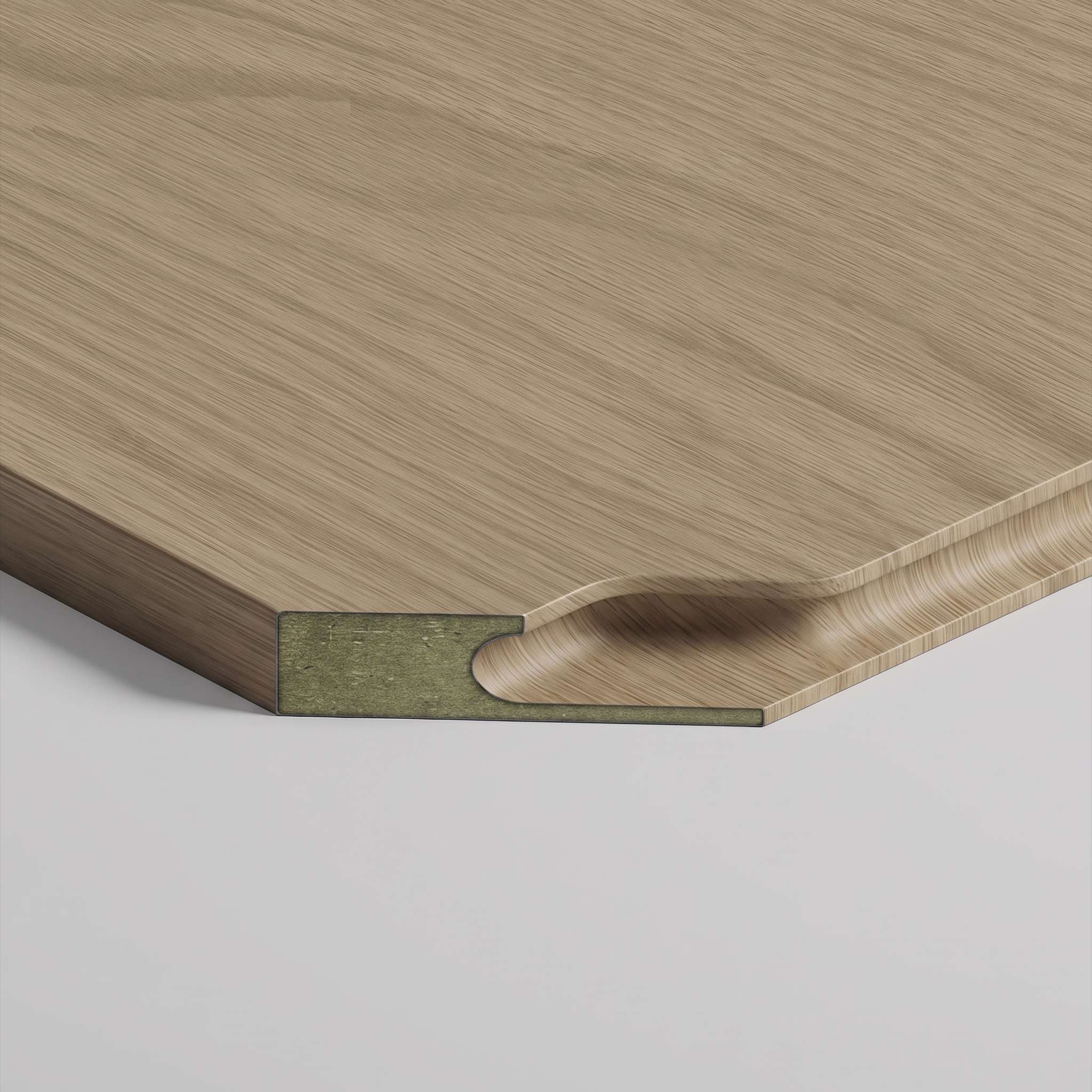 PPET-Faced Moisture-Resistant MDF with U, J, UJ, UJU & JU Handle Profiles