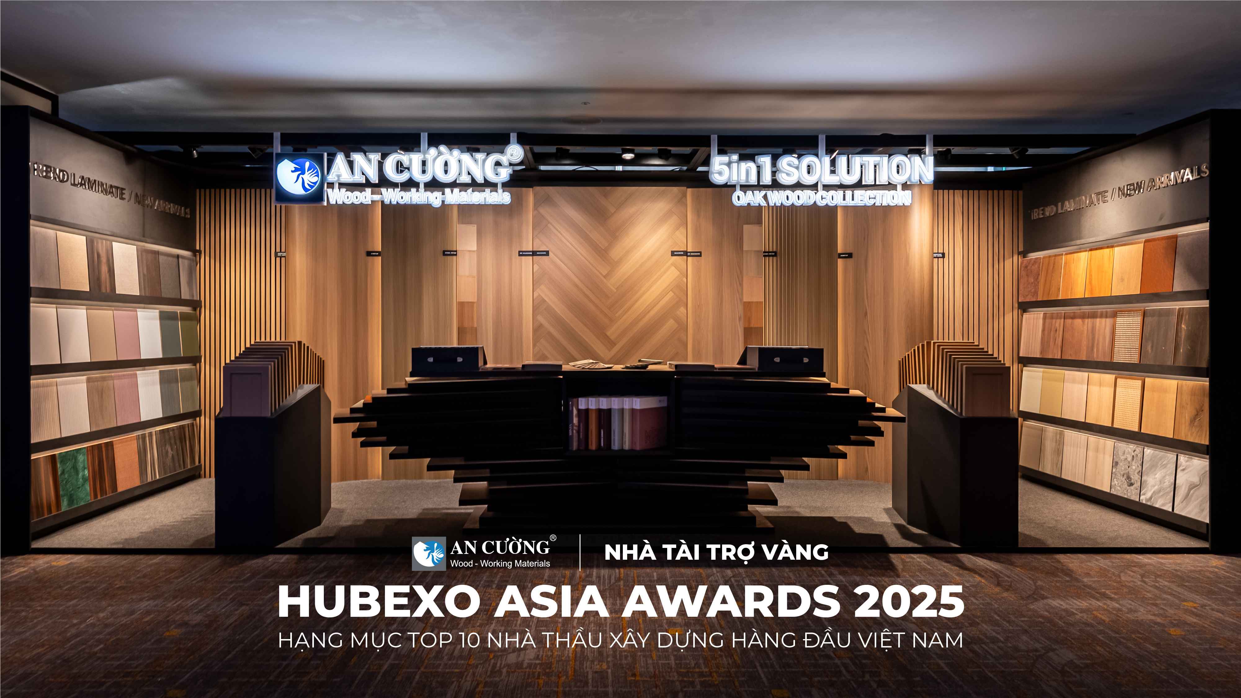 AN CƯỜNG - NHÀ TÀI TRỢ VÀNG TẠI HUBEXO ASIA AWARDS 2025 (HẠNG MỤC TOP 10 NHÀ THẦU HÀNG ĐẦU VIỆT NAM)