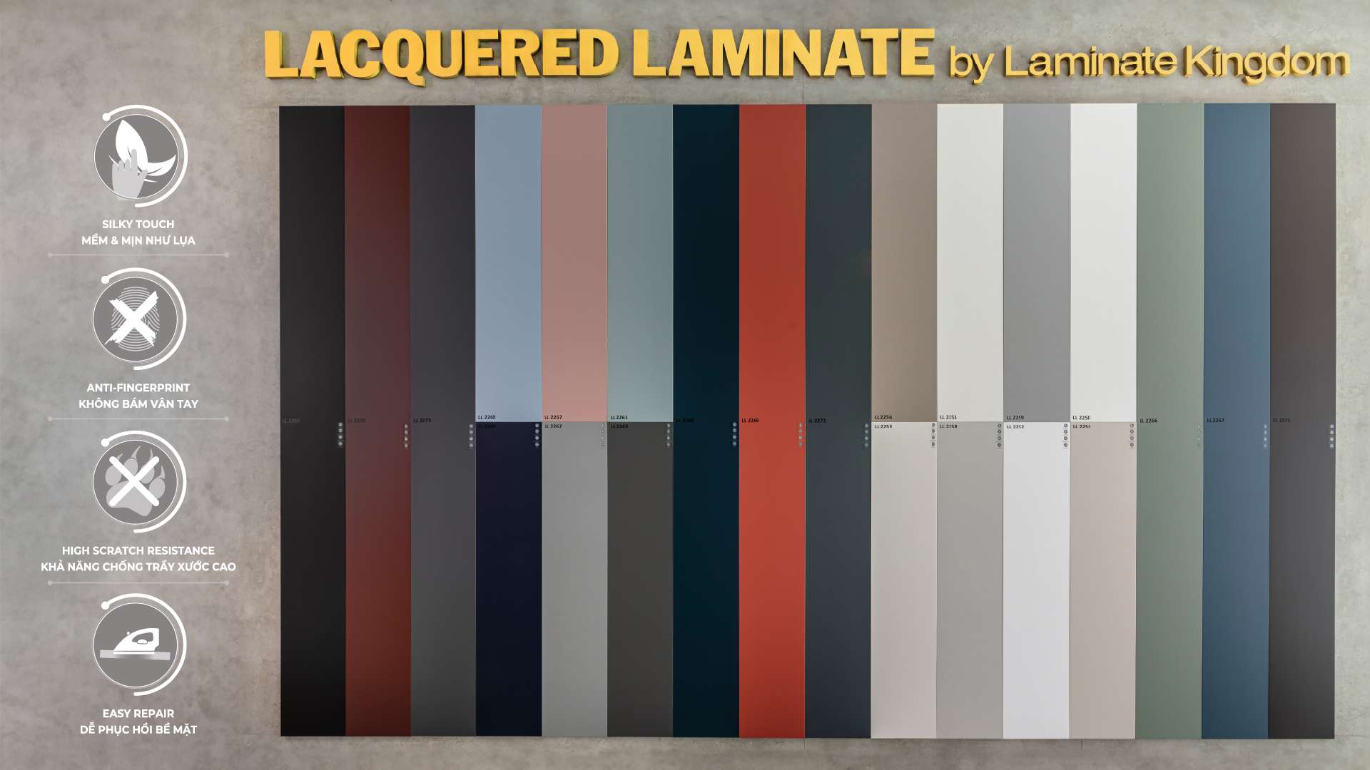 AN CƯỜNG CHO RA MẮT BỘ SƯU TẬP GỖ LAMINATE ĐƠN SẮC HOÀN HẢO NHẤT TỪ TRƯỚC ĐẾN NAY