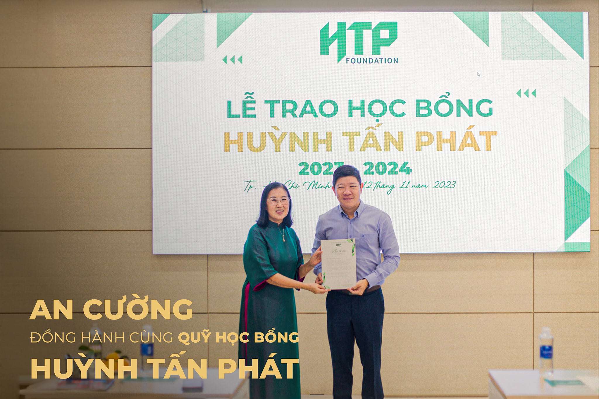 AN CƯỜNG ĐỒNG HÀNH CÙNG QUỸ HỌC BỔNG HUỲNH TẤN PHÁT