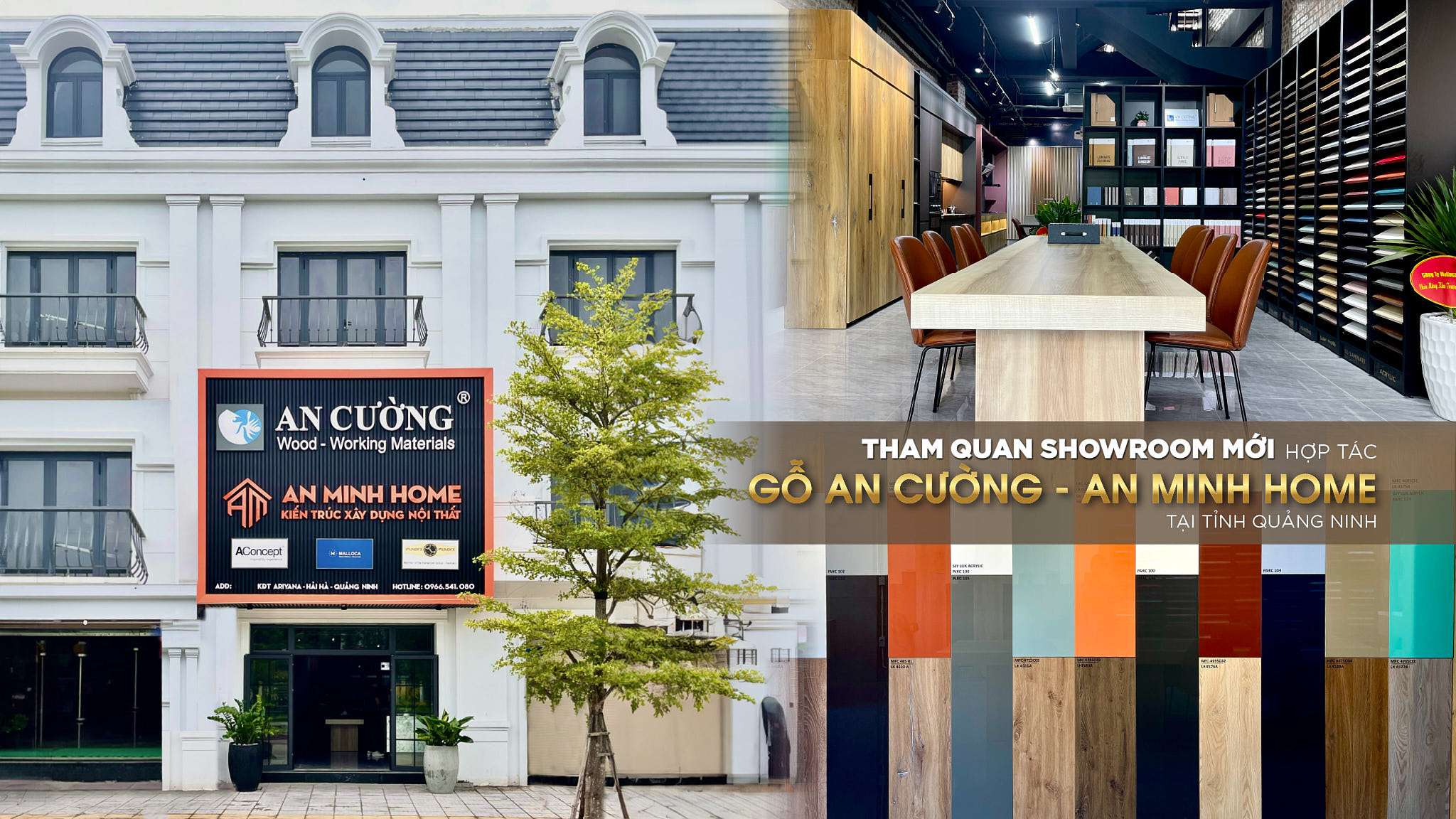 THAM QUAN SHOWROOM MỚI HỢP TÁC GỖ AN CƯỜNG - AN MINH HOME TẠI TỈNH QUẢNG NINH