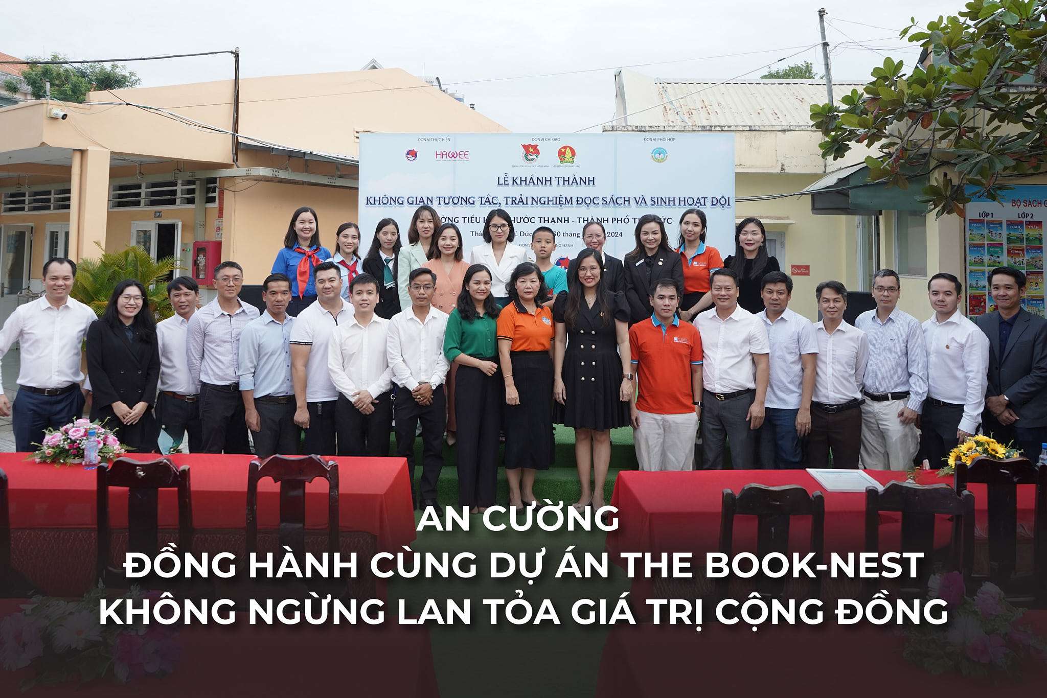 AN CUONG ACCOMPANIES THE BOOK-NEST PROJECT: CONSTANTLY SPREADING COMMUNITY VALUES