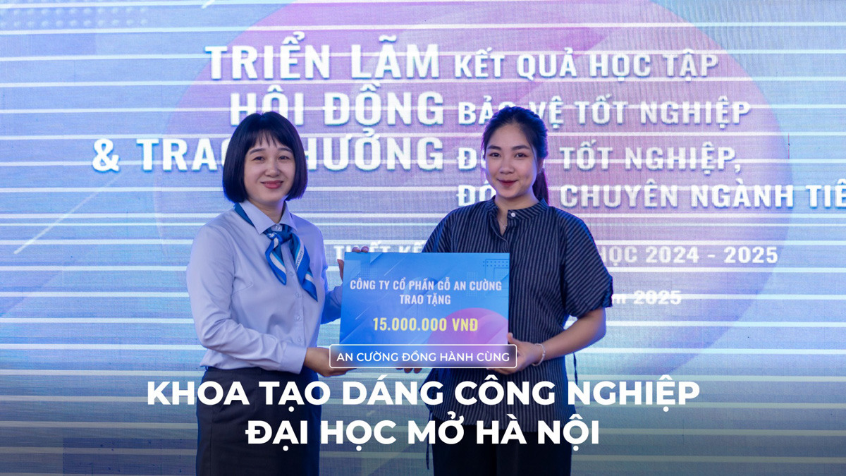 AN CƯỜNG ĐỒNG HÀNH CÙNG KHOA TẠO DÁNG CÔNG NGHIỆP - ĐẠI HỌC MỞ HÀ NỘI