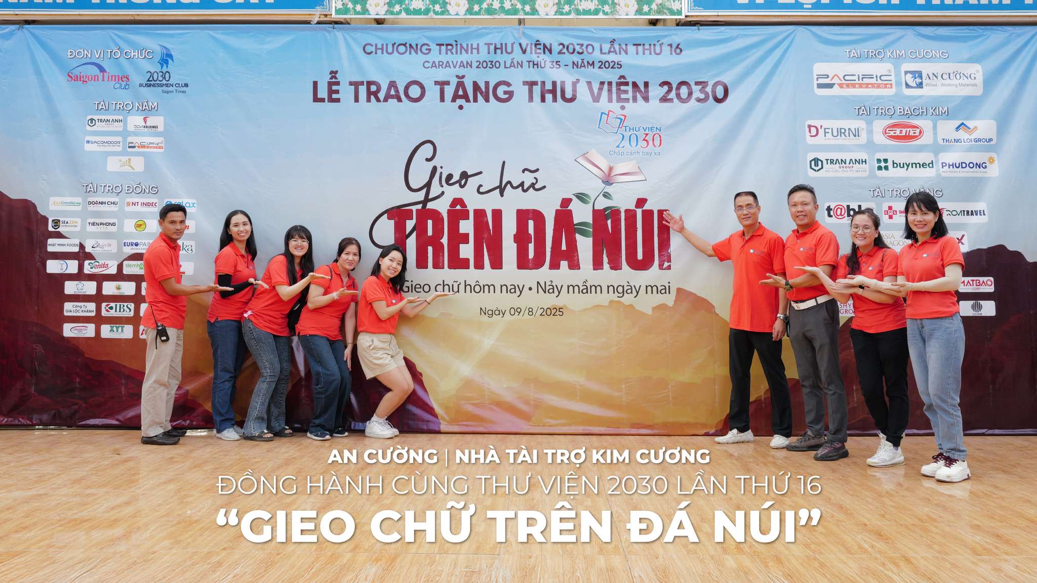 AN CUONG - DIAMOND SPONSOR ACCOMPANYING THE 16TH LIBRARY CARAVAN 2030